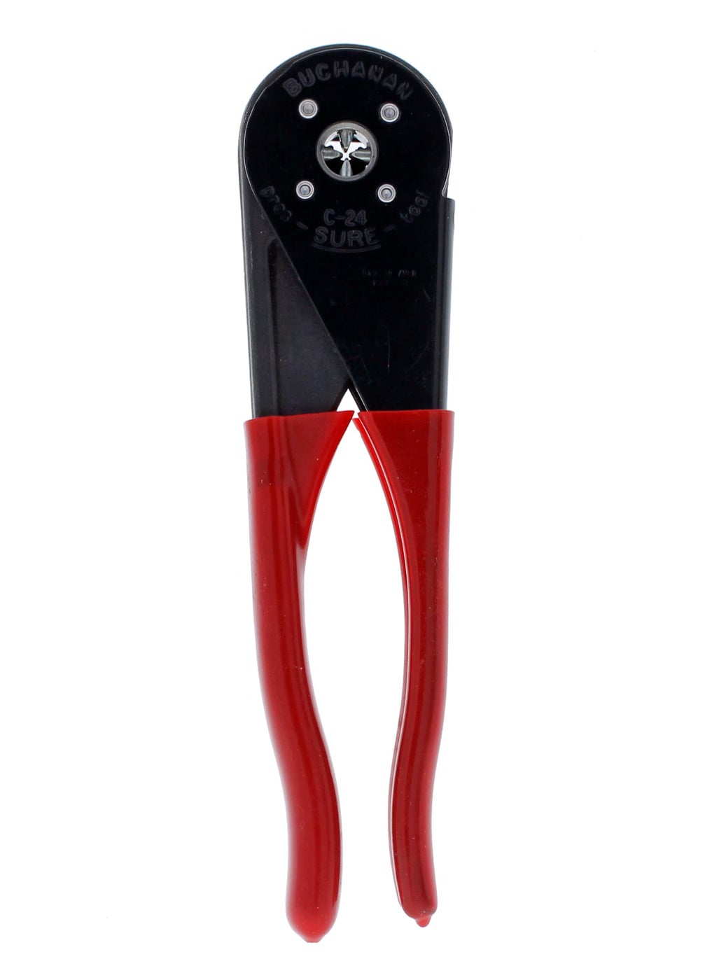 Ideal IDEAL INDUSTRIES INC. C24 Four-Way Crimp Tool – Spring Loaded, Fingertip Adjustment Wire Crimper for Two Connector Sizes  - Image 1