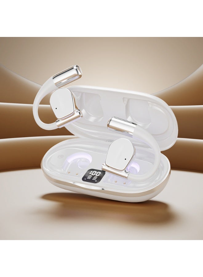 Qiwa-M111 2025 New Edition Ultraviolet Sterilization OWS Open Bluetooth Headphones, with a battery life of up to 30+ hours, feature IPX4 water resistance and noise cancellation for calls. - Image 1