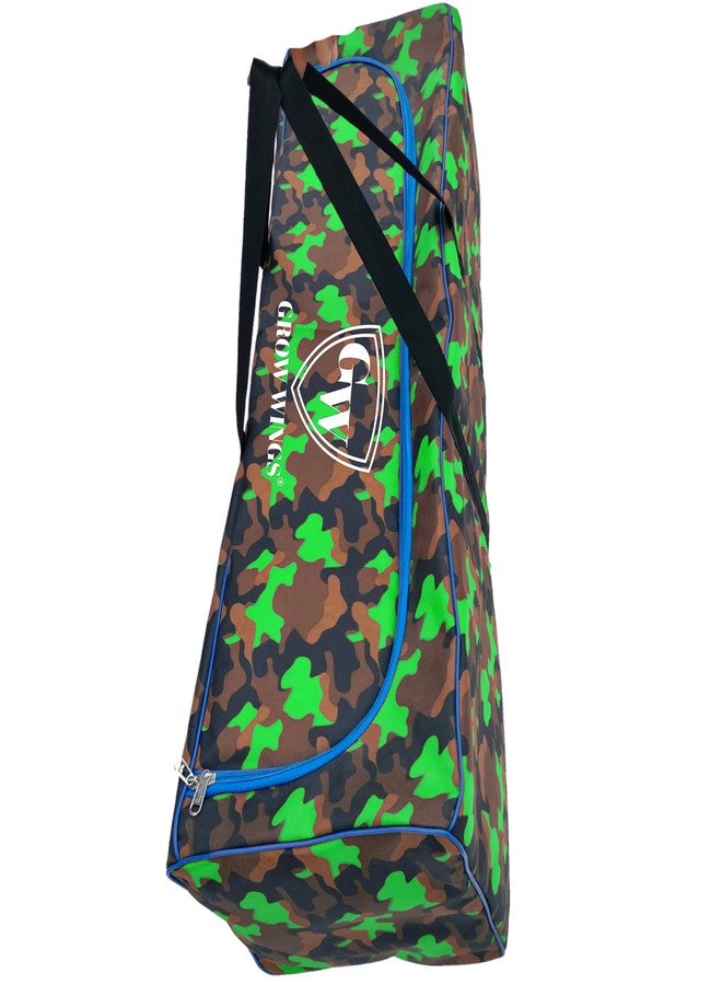 Grow wings Green Long Cricket Kit Bag with Attractive Design Cricket Backpack - Image 4
