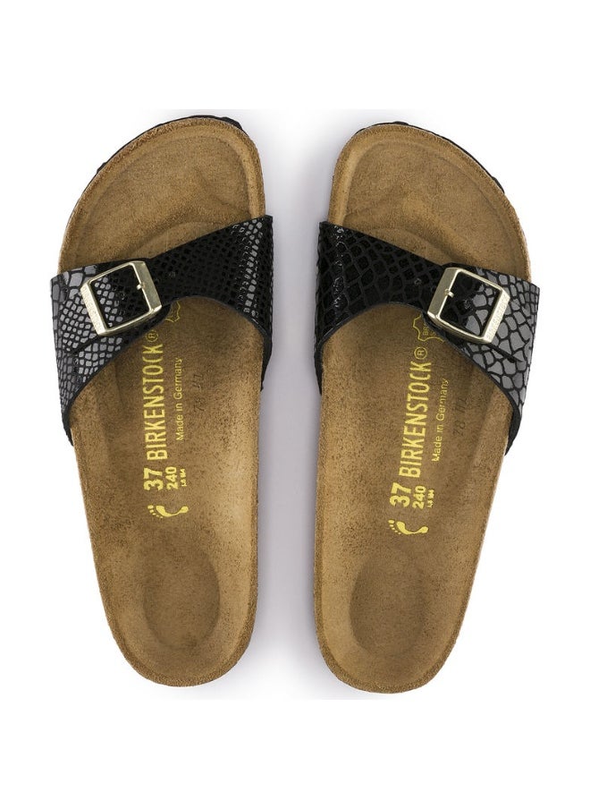 BIRKENSTOCK Mule Buckle Sandals Snake Black  - Image 4