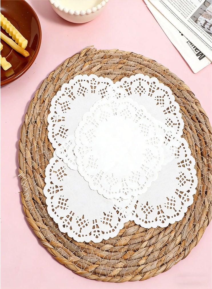 150 Pcs Paper Doilies, Doilies Lace Paper 5.5 Inch Round Doily Papers for Food,Cakes, Desserts, Crafts, and Table Decorations - Image 4