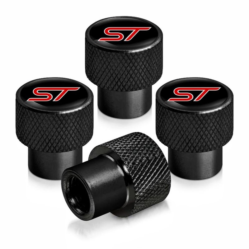 JULOPO Car Wheel Tire Valve Stem Caps Compatible with ST Tire Air Caps Cover Large car Logo Metal Material - Image 3