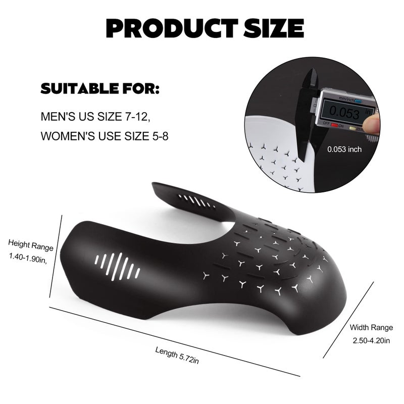 TUPEED 6 Pairs Shoe Boot Crease Preventers, Anti-Wrinkle Shoe Protectors Shoe Guards For Air Jordan Air Force, Shoe Creases Stoppers for Sneaker and Casual Shoes, for Men's US Size 7-12 - Image 4