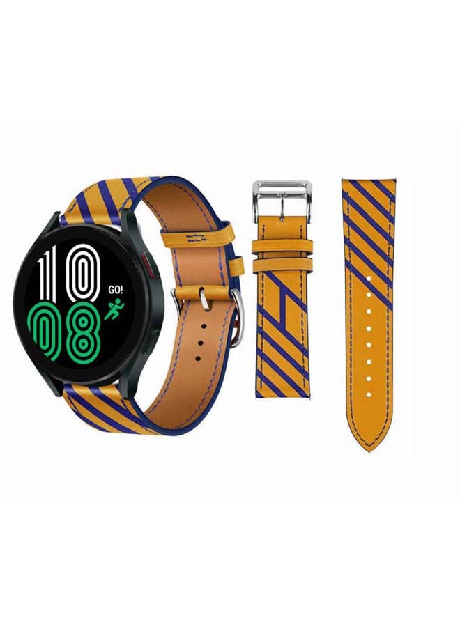 Perfii Replacement Band For Samsung Galaxy Watch4 Yellow Blue - Image 1