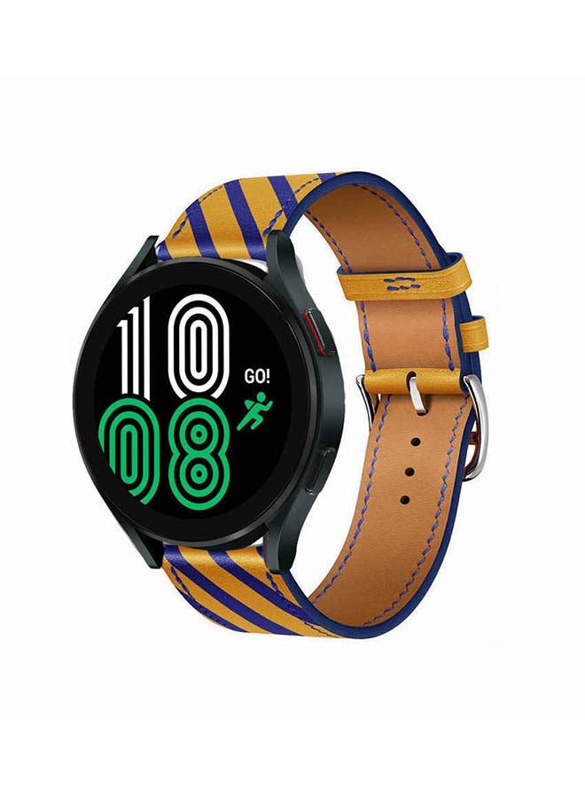 Perfii Replacement Band For Samsung Galaxy Watch4 Yellow Blue - Image 2