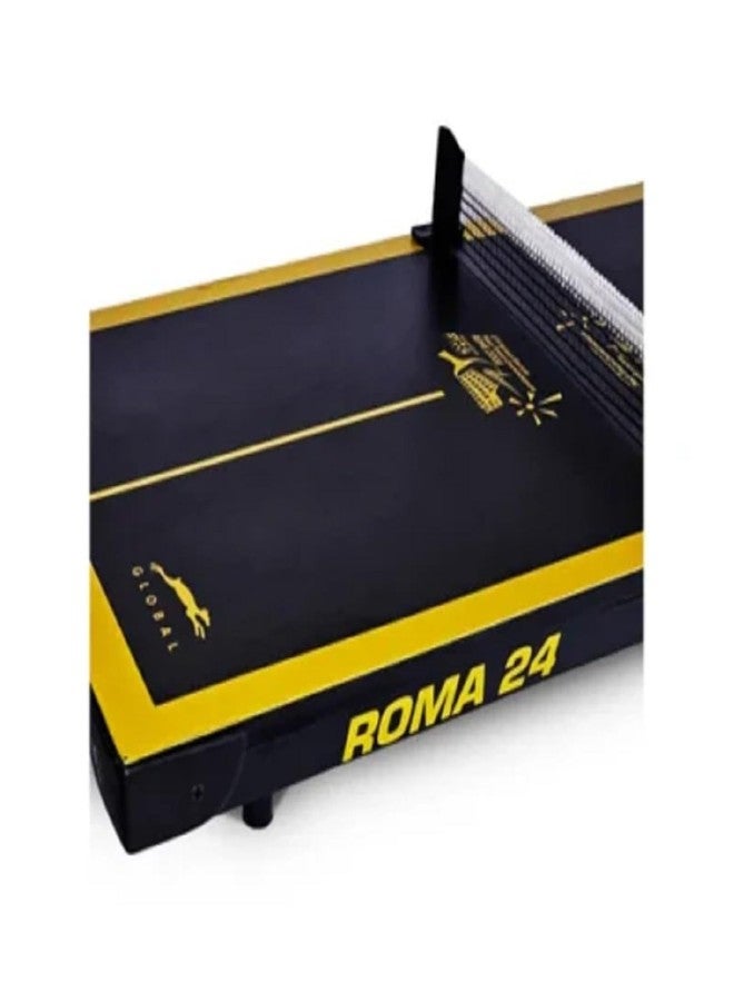 STAG GLOBAL Roma 24 Super mini Fun Table Tennis Table | Limited Edition Roma World Masters Championship 2024 | Black and Golden (Roma 24) - Image 2