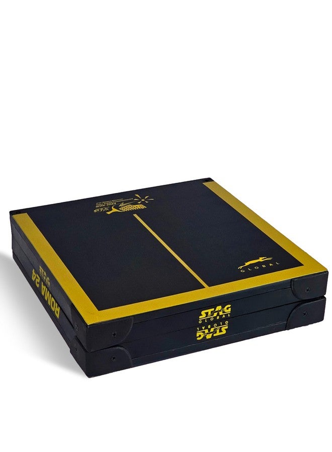 STAG GLOBAL Roma 24 Super mini Fun Table Tennis Table | Limited Edition Roma World Masters Championship 2024 | Black and Golden (Roma 24) - Image 4
