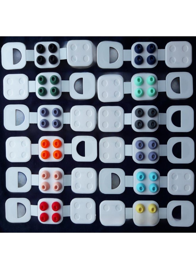 Generic - Suitable For Apple Earplug AirPods Pro12 Generation Universal Original Ear Cap Pressure Relief Noise Reduction Hole AB Cardboard-Color:4-bit/6-bit/8-bit Earplug Jam - Image 1