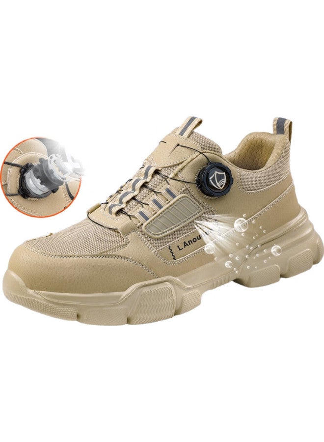 Blue Gull Shield Blue Seagull Shield Labor Protection Shoes Men'S Super Light Breathable Steel Toe Anti-Smashing Anti-Stab Work Safety Site Soft Bottom Functional Shoes D267 42 - Image 1