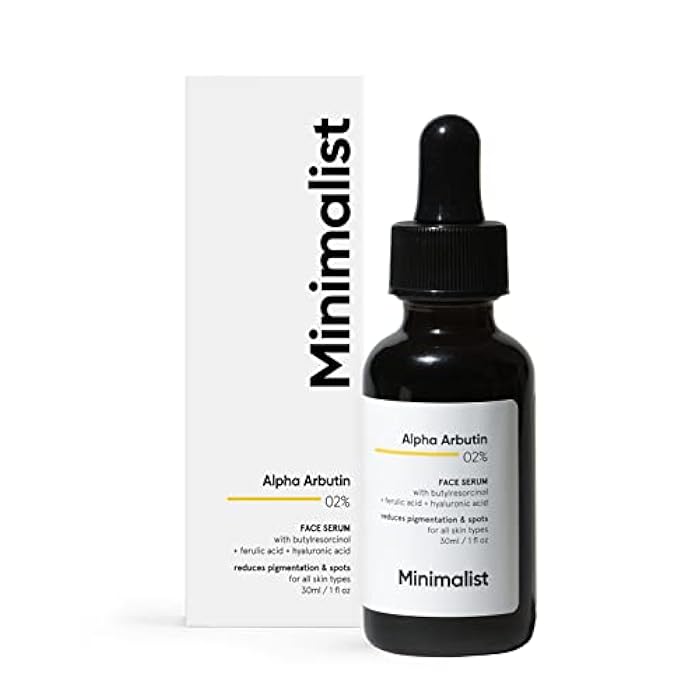 Minimalist Brightening and Anti Pigmentation Serum | Removes Acne Marks, Dark Spots & Blemishes | 2% Alpha Arbutin | Contains 4-n-Butylresorcinol(23x More Potent than Kojic Acid) | 1 Fl Oz/30 ml - Image 4