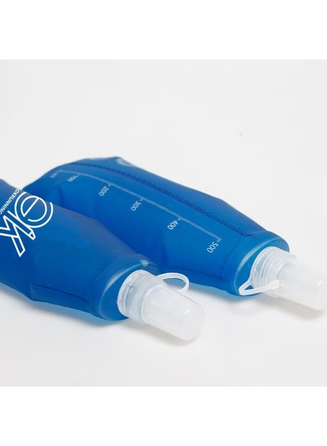 Sports Outdoor Soft Kettle Folding TPU Outdoor Soft Kettle Running Water Bag Marathon-Color:Transparent Black-Capacity:250ml  - Image 3
