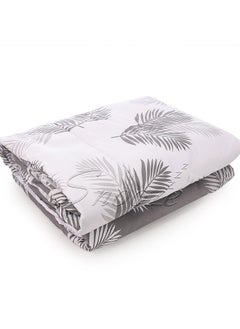 snooze Snooze summer quilt double face, 220*235 cm, Gray tropical design  - Image 1