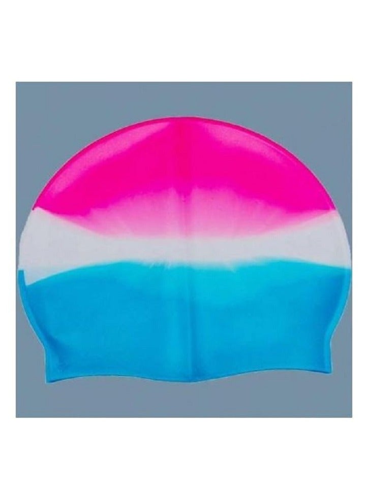 Swimming bonnet waterproof silicone head cap for adults and children (1 pcs)