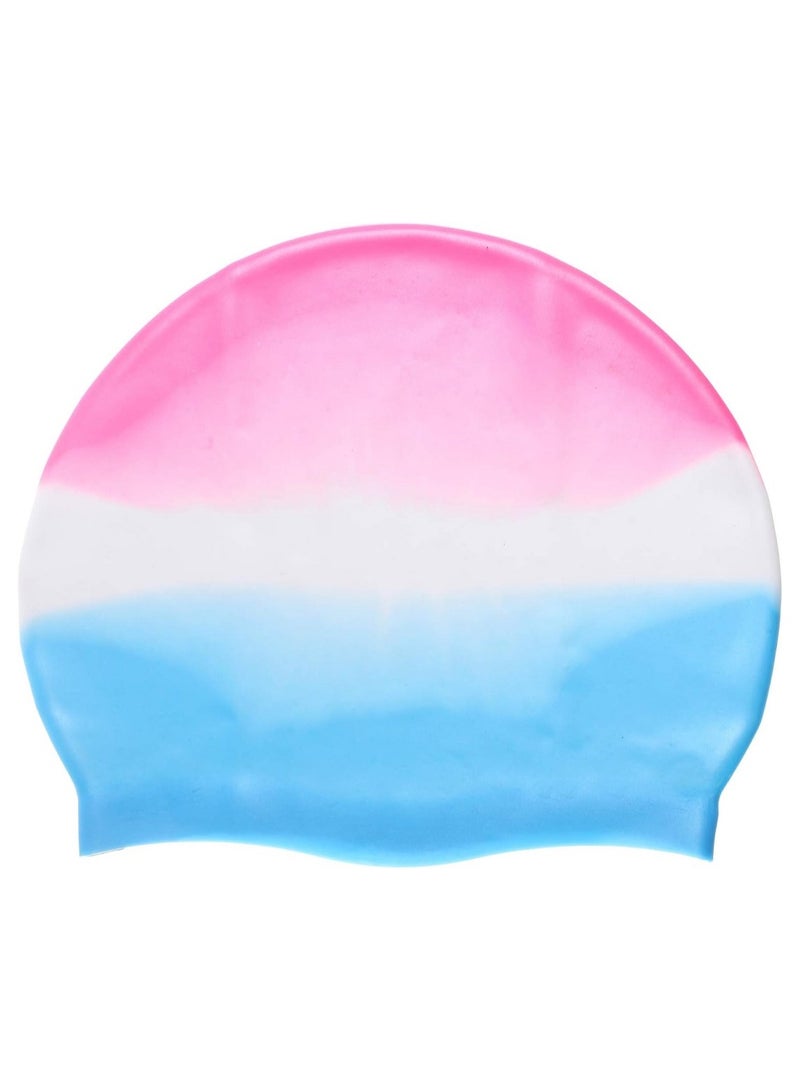 Swimming bonnet waterproof silicone head cap for adults and children (1 pcs)