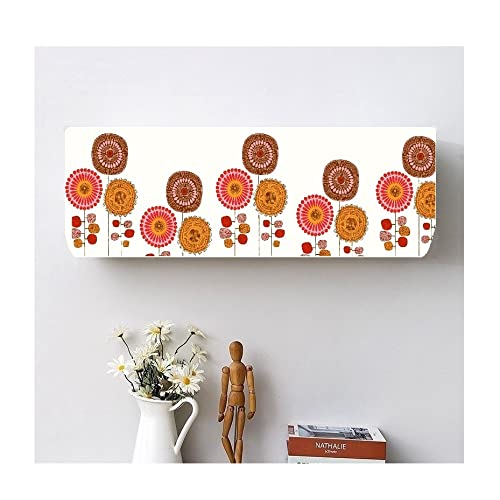 DARSHANAM WORLD polyester New Printed Air Conditioning Dust Cover Folding Designer Ac Cover for Indoor Split Ac 1.5 ton (97 x 31 x 21 .5cm|Printed) - Image 2