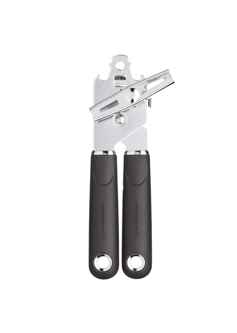 Master Class MasterClass MCSGNWCO Can Opener with Soft Grip Handles, Stainless Steel, 19 cm, Black - Image 1