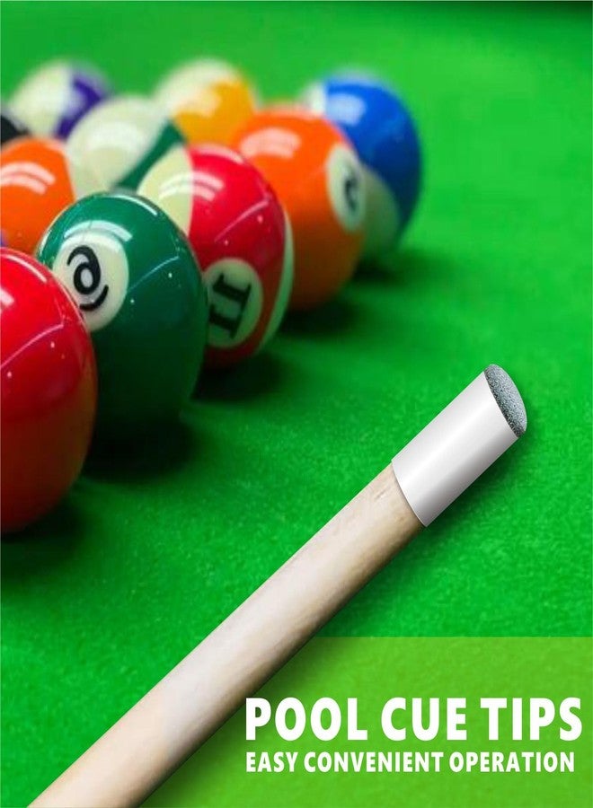 QEEGO 40pcs Slip On Pool Cue Tips，Premium Replacement Pool Cue Tips ，2 Sizes Pool Stick Tips No Glue or Tool Required Billiard Cue Tips Replacement 10mm, 13mm Billiard Stick Tips for Snooker and Pool Cues - Image 5