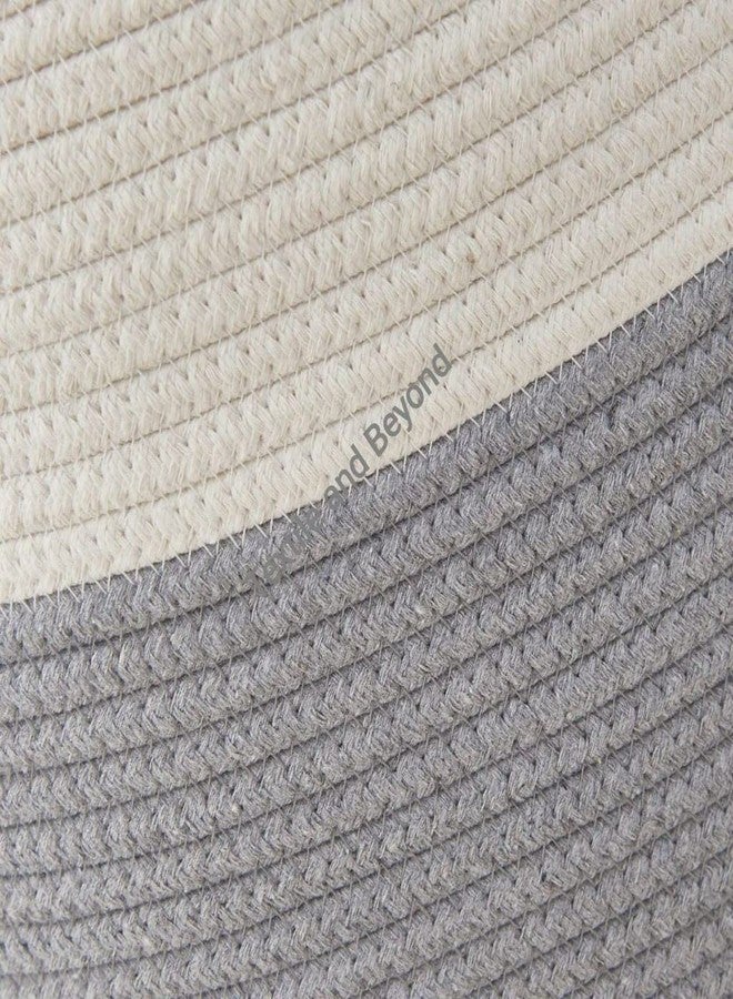 Textile and Beyond منظم تخزين كبير من الحبال من Textile and Beyond Boho Home Decor - سلة من الجوت للفواكه، الغسيل، الألعاب، سلة الهدايا، صينية أطفال، منظم دلو لغرفة المعيشة والمطبخ والحمام (2.22 كجم) - Image 5