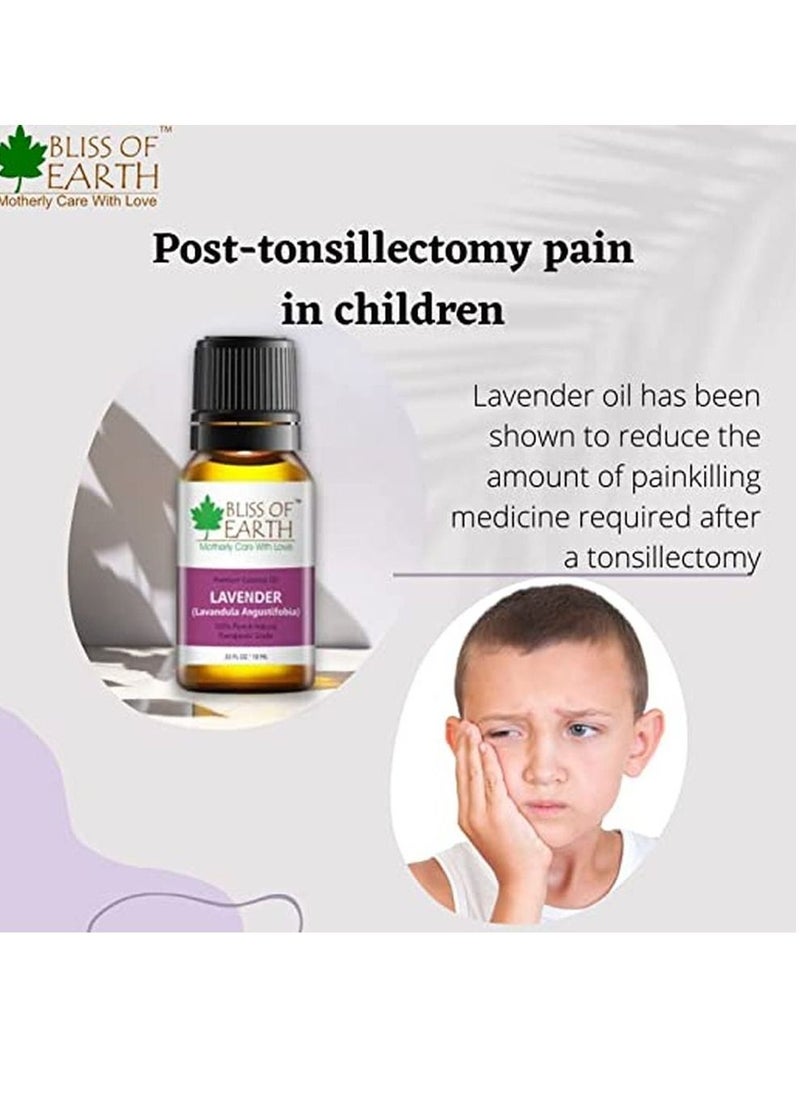 BLISS OF EARTH Bliss Of Earth Pure Lavender Essential Oil & Rosemary Natural Essential oil Combo 10ml Therapeutic Grade Pack of 2  - Image 2