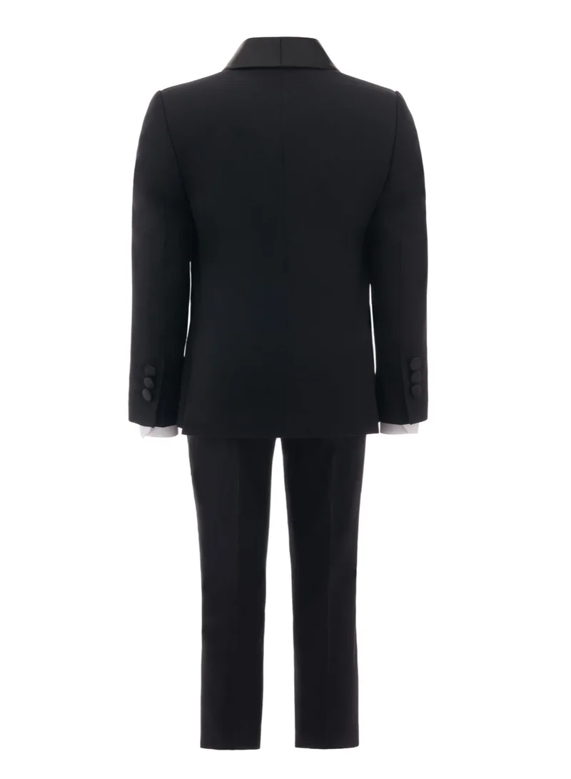 VIA BAMBINO Formal Boys Black Suit 9067