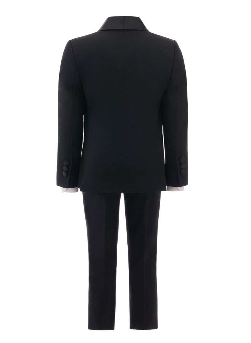 فيا بامبينو بدلة رسمية للأولاد باللون الأسود 9067 - Image 2