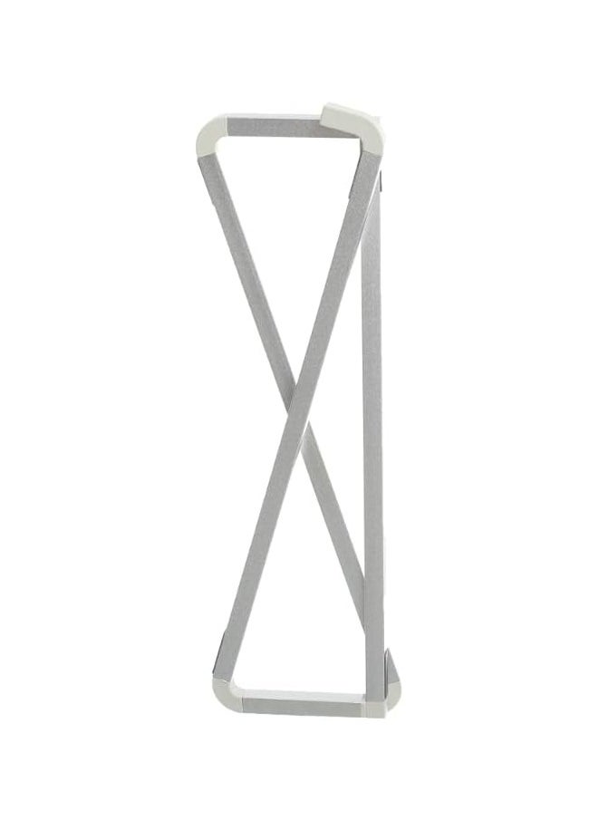 Generic Aluminum Alloy Folding Laptop Stand V3.3 With Adjustable Design And Ergonomic Air-Ventilated Compatible With Various Of Devices 250x250x74 Mm - Silver  - Image 3