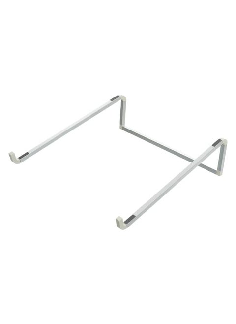 Aluminum Alloy Folding Laptop Stand V3.3 With Adjustable Design And Ergonomic Air-Ventilated Compatible With Various Of Devices 250x250x74 Mm - Silver