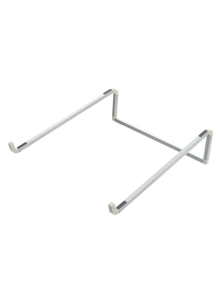 Generic Aluminum Alloy Folding Laptop Stand V3.3 With Adjustable Design And Ergonomic Air-Ventilated Compatible With Various Of Devices 250x250x74 Mm - Silver  - Image 1