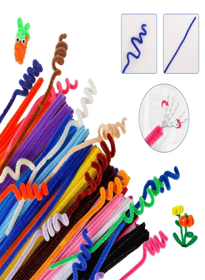 FVIEXE 1200PCS Pipe Cleaners, Pipe Cleaners Craft Supplies, 20 Assorted Colored Chenille Stems Pipe Cleaners Bulk Fuzzy Sticks for DIY Arts Crafts Project Decorations - Image 3