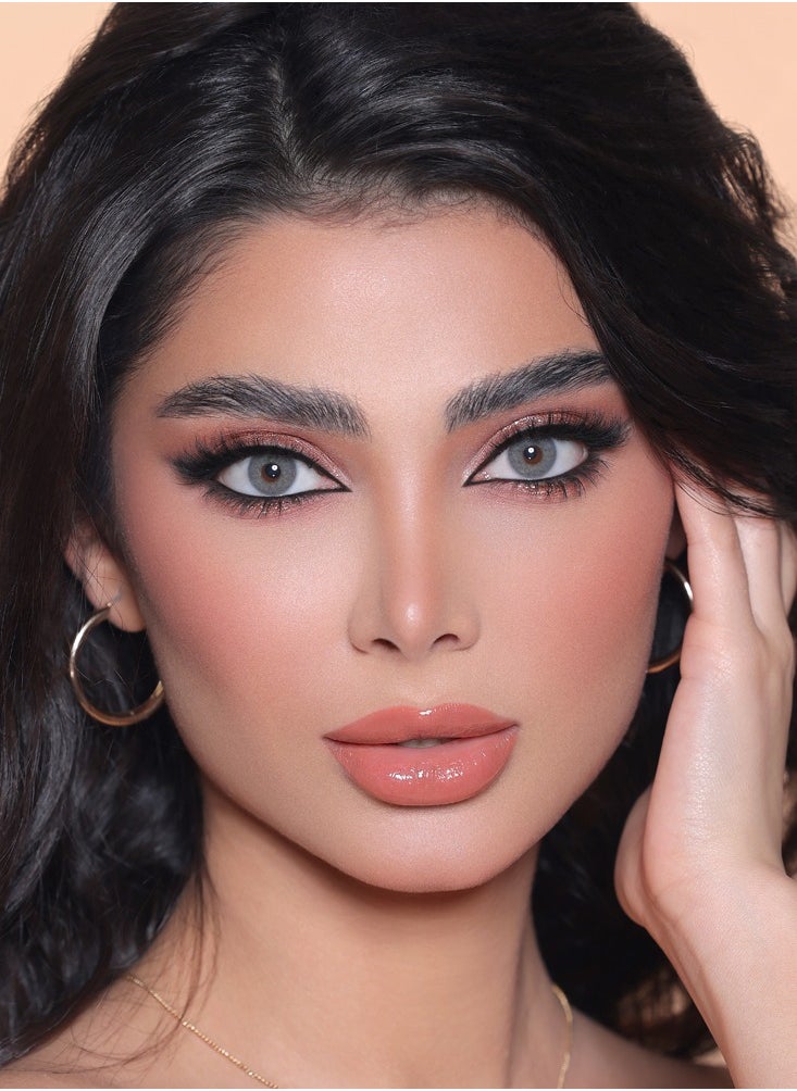 ثري دي كالرز - عدسات عيون لاصقة 3 دي كولور - عدسات شهرية  لون بلو -  زوج في العلبة مع حافظة للعدسات - Image 1