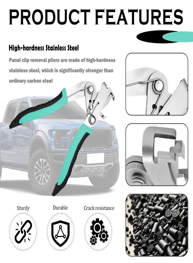 YGDMD 2025 New Car Clip Pliers/Disassembly Tools,Car Clip Remover Tool with Anti-Slip Grip,Multi-Functional Automotive Panel Clips Pliers for Cars Door Panel Dashboard Interior Trim - Image 3