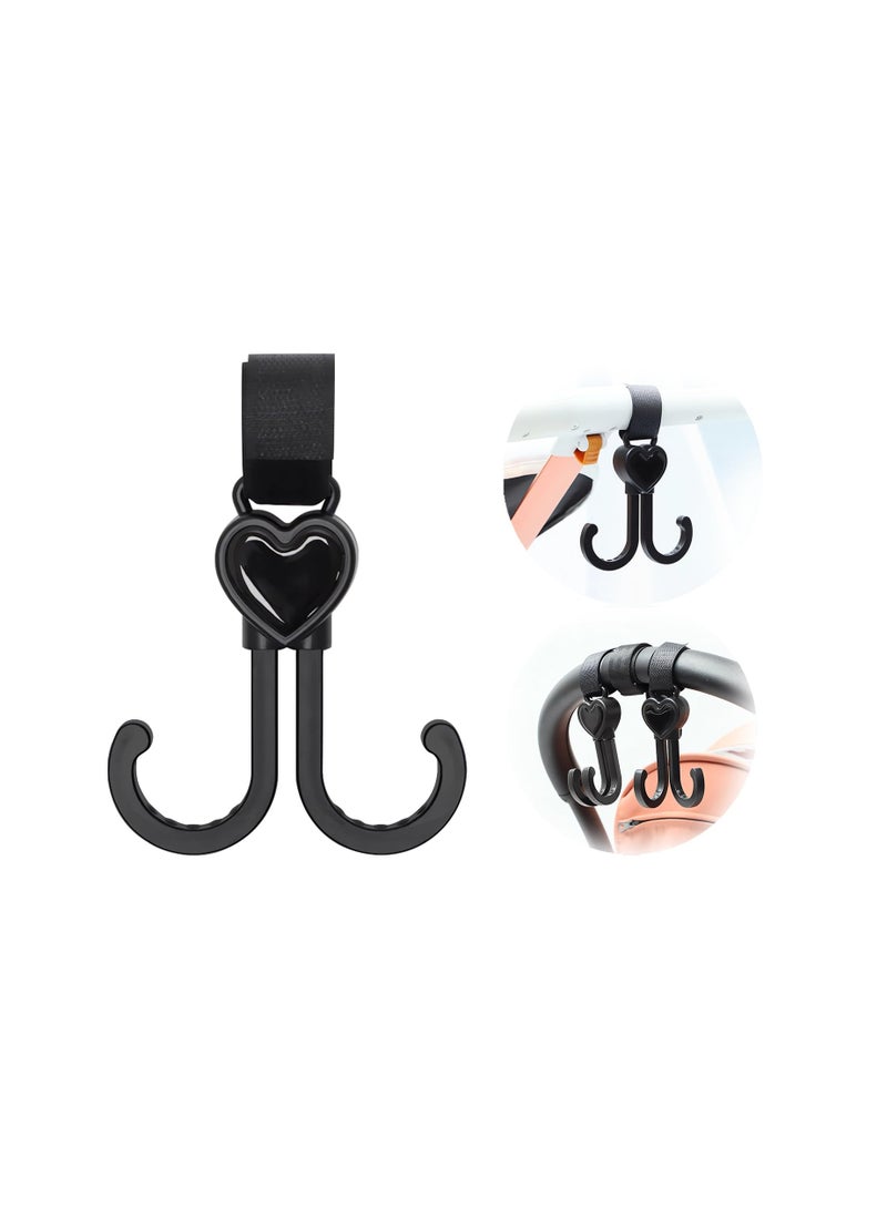 Universal Pram Clips for Strollers - 6 Pack Baby Pushchair Hooks for Organizing Shopping Bags, Handbags, and Changing Bags - Essential Accessories for Parents on the Go - Image 1