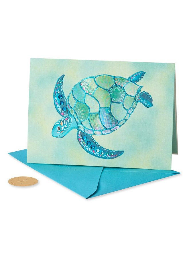 Papyrus Blank Card (Mosaic Turtle) - Image 4