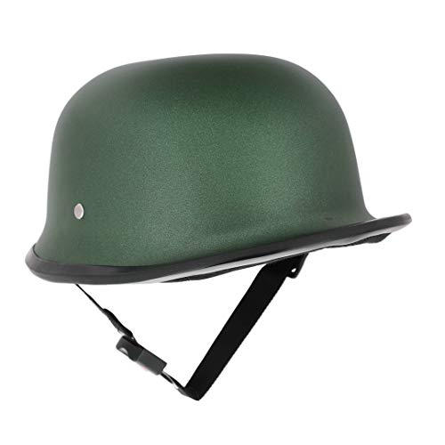 Sage Square German Retro Style Multi-Purpose Helmet World War Inspired for Unisex Adult (Large - L, Green Matte) (Non-Motorized) - Image 4