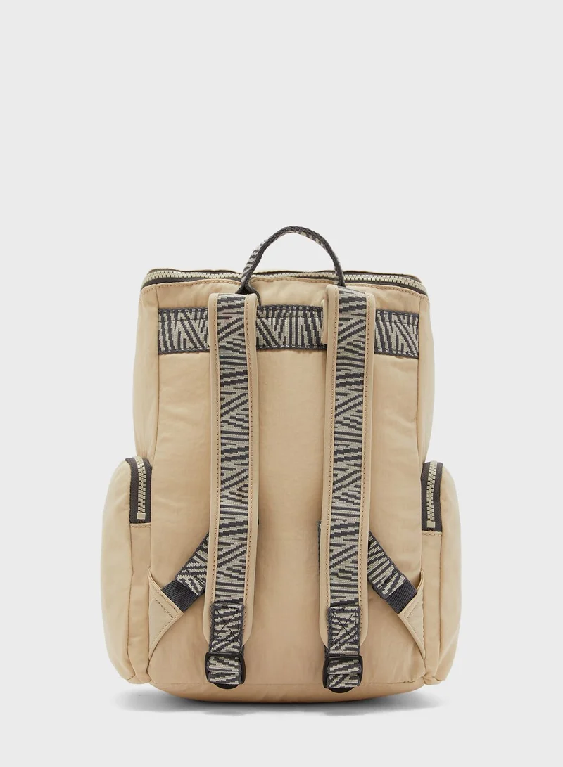 kipling Piros Ice Ivory Backpack