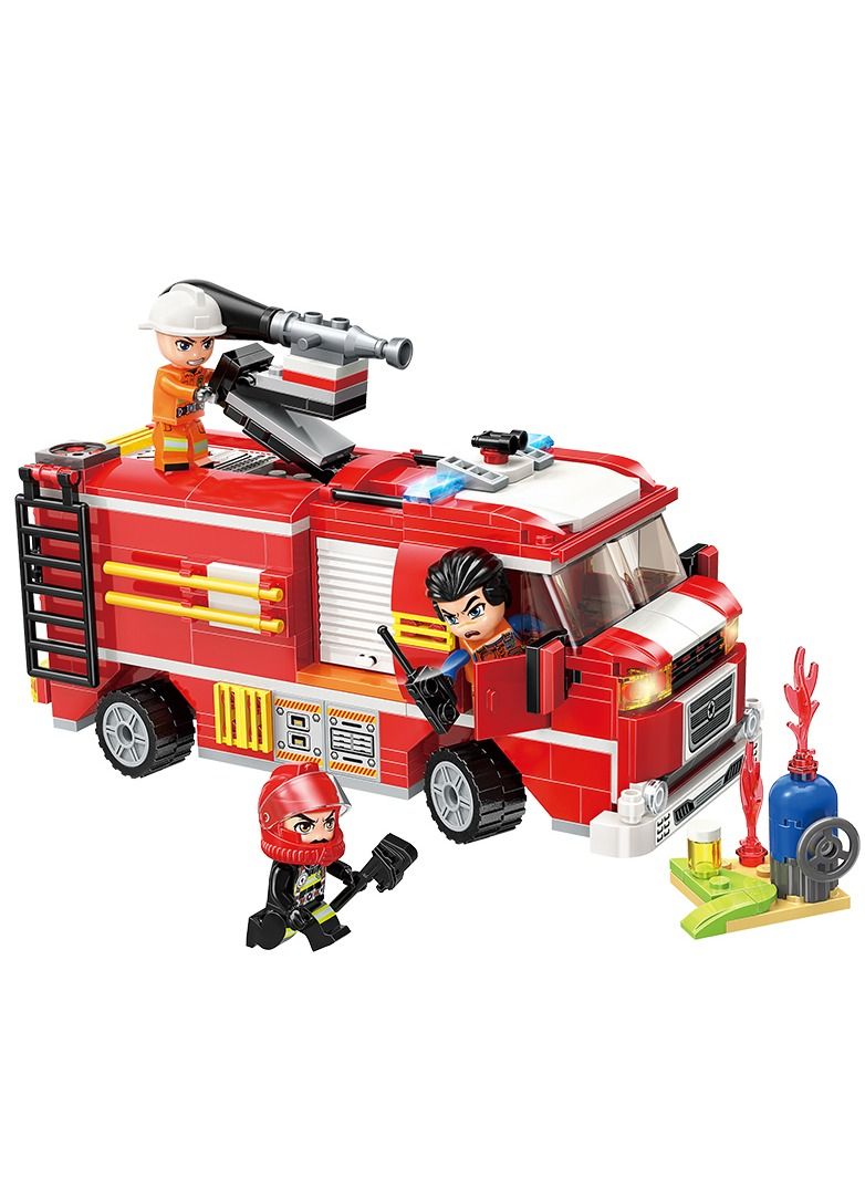 كيومان Firefighter Truck 370 Pcs Building Blocks Toys - Image 3