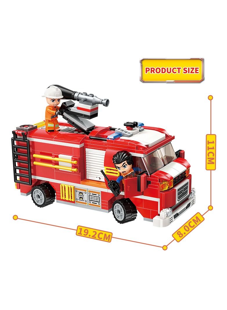 كيومان Firefighter Truck 370 Pcs Building Blocks Toys - Image 2