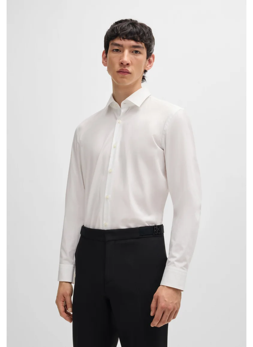 هوجو Slim-fit shirt in easy-iron cotton poplin