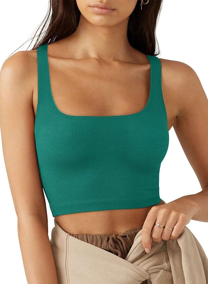 Loquat New Women's Solid Color Simple Sleeveless Short Vest