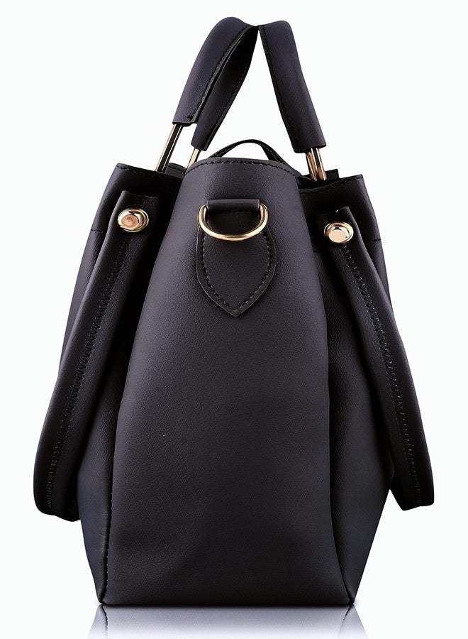 LIKE STYLE Hand Bags For Women & Girls With Pack Of 2 (Black) - Image 4