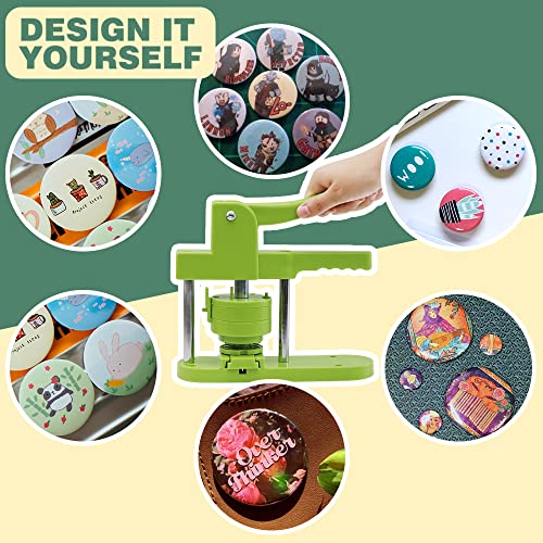 Happizza Button Maker Mold 2.25 inch/58mm, Interchangeable Die Mold Button Maker Mould Suitable for Slide Rail Button Maker Machine Pin Maker Machine Button Press - Image 5
