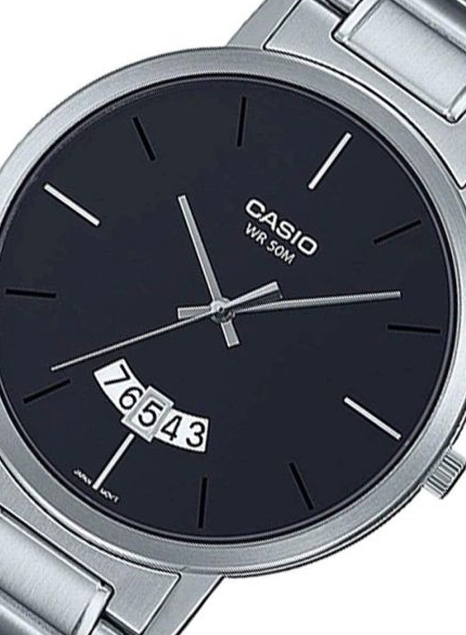 CASIO Men Wrist Watch MTP-B100D-1EVDF - 43 mm - Silver - Image 2