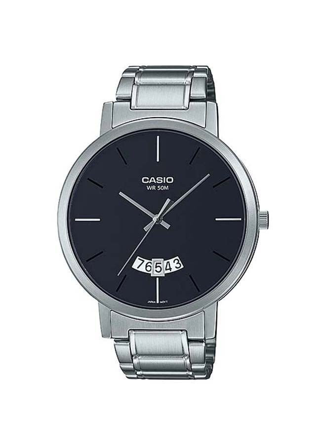 CASIO Men Wrist Watch MTP-B100D-1EVDF - 43 mm - Silver - Image 1