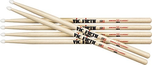 Vic Firth 3Pair American Classic Hickory Drumsticks Nylon 5B