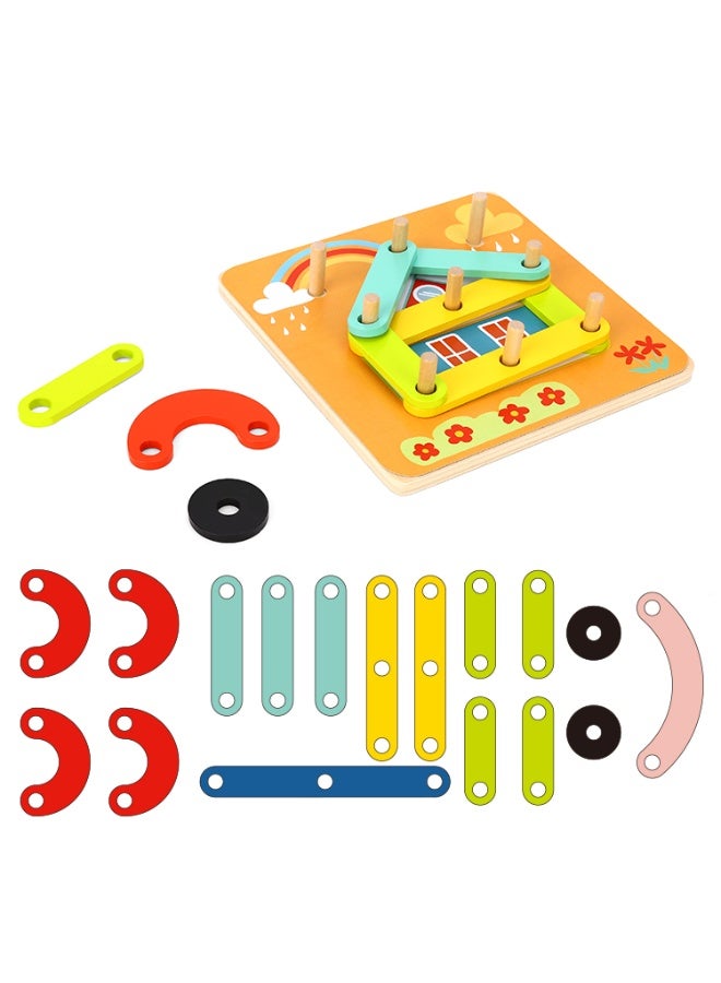 Tooky Toy Wooden My Learning Puzzle, 24 pcs - Image 1