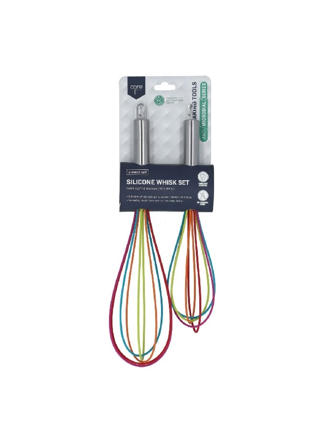 كور كيتشن طقم خفاق سيليكوني مضاد للميكروبات قطعتين متعدد الألوان متوسط / كبير  AC31731 - Image 4