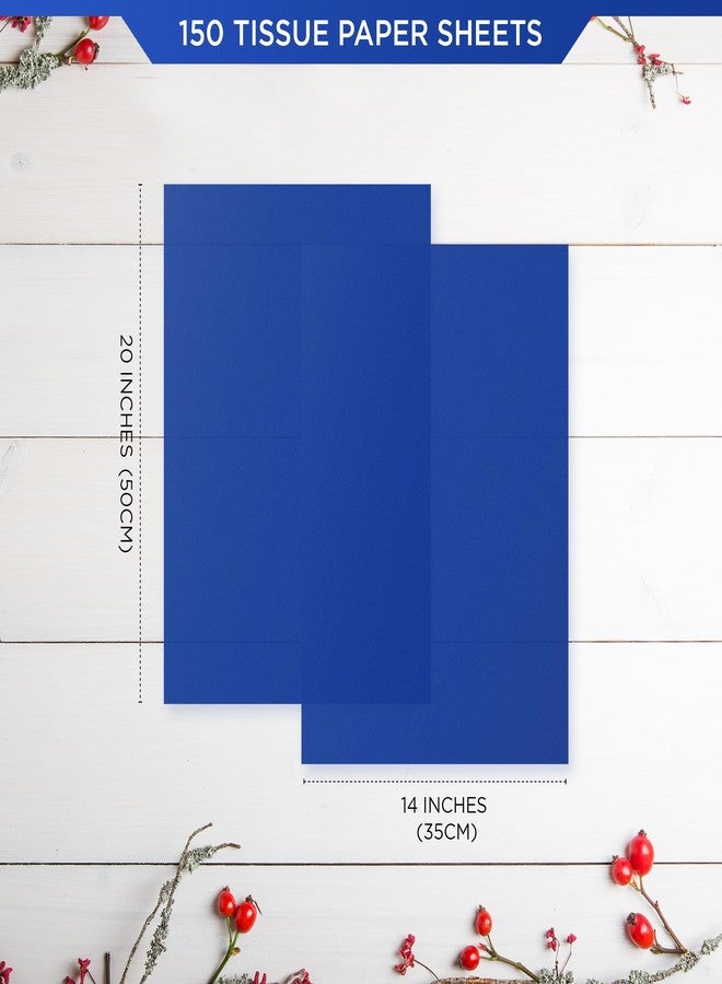 SANZIX 150 Sheets Blue Tissue Paper for Gift Bags Bulk 14x20 Inch- Navy Blue Tissue Paper Sheets for Elegant Gift Wrapping, Bouquet, Baby Shower, Weddings, DIY Crafts, Birthday Party Decorations - Image 2