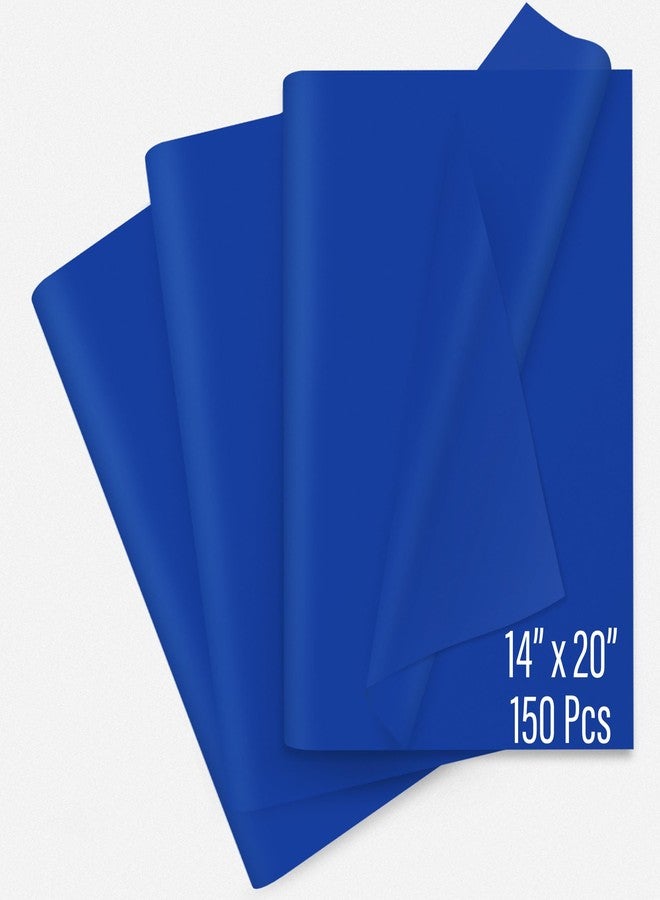 SANZIX 150 Sheets Blue Tissue Paper for Gift Bags Bulk 14x20 Inch- Navy Blue Tissue Paper Sheets for Elegant Gift Wrapping, Bouquet, Baby Shower, Weddings, DIY Crafts, Birthday Party Decorations - Image 1
