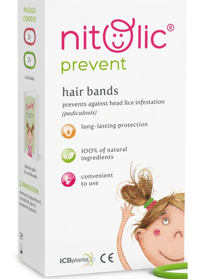 نيتوليك - أربطة شعر للوقاية من الإصابة بقمل الرأس