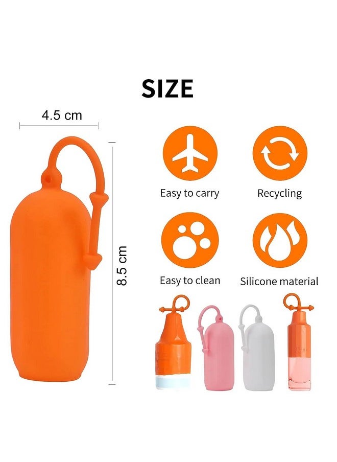 INOVERA (LABEL) INOVERA (LABEL) 8 Pieces Travel Bottle Covers - Leak Proof Bottles Sleeves - Reusable Elastic Cover for Toiletry, Shampoo & Lotion Containers (Multicolor)  - Image 2
